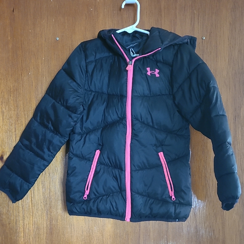 Under Armour Black Jacket with Pink Details